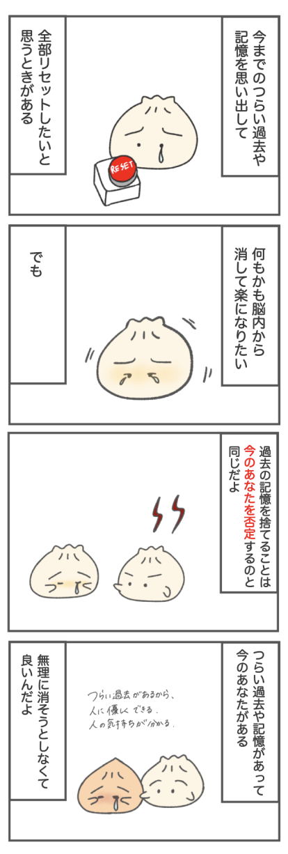 過去を全てリセットしたいときの向き合い方 │ arimuuの肉漫画